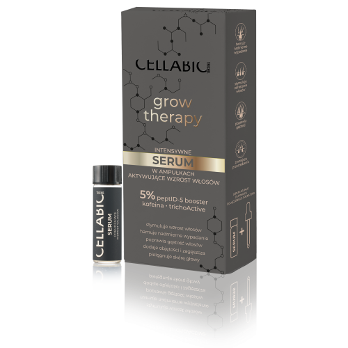 Intensywne serum w ampułkach aktywujące wzrost włosów dla mężczyzn 31,5ml Cellabic Tricho Grow Therapy